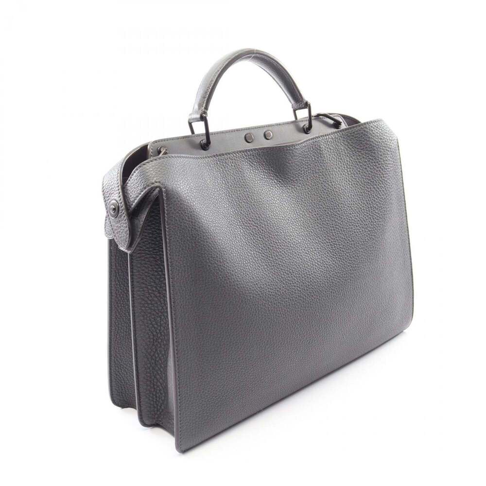 Fendi Peekaboo I.U Medium 2-Way Handbag, Leather, Men's, Gray (7VA529) - Picture 2 of 7